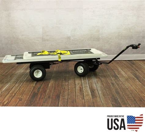 X-Long Electric Powered Flatbed Cart