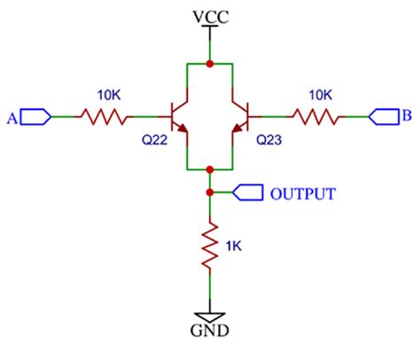 Designing OR Gate Circuit using Transistor