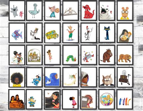 Printable Children's Book Character Gallery Wall Poster - Etsy Canada