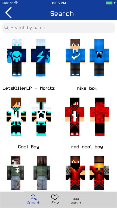 Boy Skins for Minecraft PE for iPhone - Download