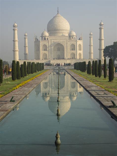 Taj Mahal Reflection Vertical Photograph by Dan Leffel - Fine Art America