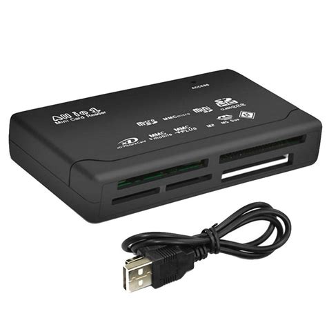 All In One Card Reader USB 2.0 SD Card Reader Adapter Support TF CF SD ...