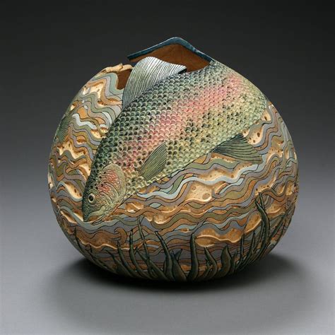 The Delicate Gourd Carving Art by Marilyn Sunderland | The Wondrous ...