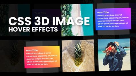 Responsive CSS 3D Image | 3D Flip Card Effect Hover Using HTML & CSS