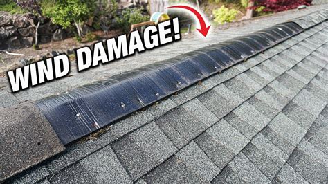 How To Fix Roofing Ridge Caps Damaged From Strong Winds! DIY For ...