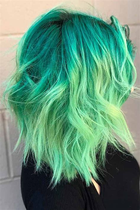 DIY Green Hair Color Upkeep #colorfulhair #ombrehair ★ Looking for the ...