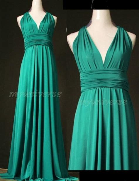 Jade Green Bridesmaid Dress Wedding Dress Infinity Dress Wrap ...