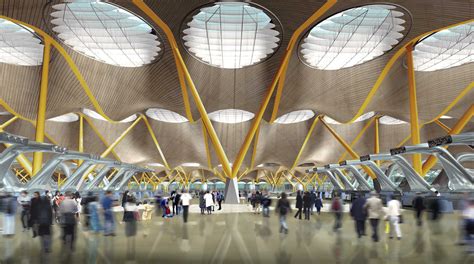 Skylight diffusers in Madrid Barajas Airport - TensiNet