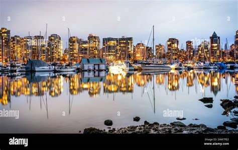 Vancouver skyline with waterfront Stock Photo - Alamy