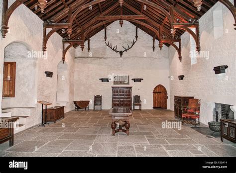 Ireland, County Tipperary, Cahir, Cahir Castle, Banqueting Hall Stock ...