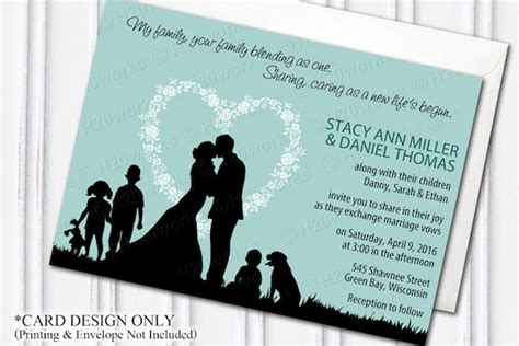 Blended Family Wedding Invitation Blending Stepfamily