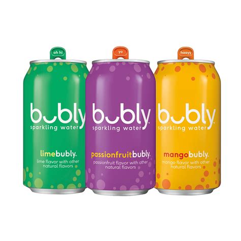 bubly Sparkling Water, Passionfruit Bliss, 12 oz. cans (18 pack ...