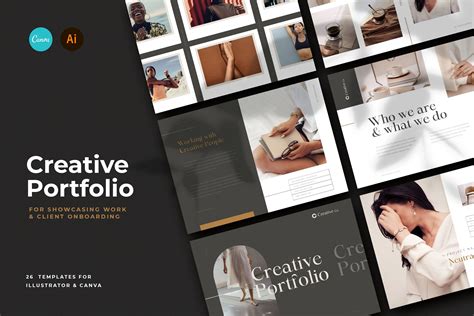 26 CANVA Creative Portfolio / Portfolio Presentation / | Etsy