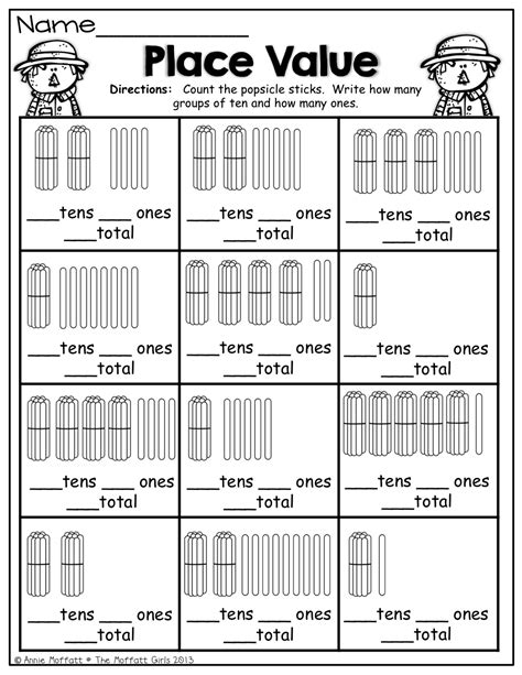 Kindergarten Place Value Worksheets Place Value Worksheets