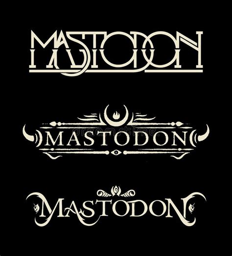 Mastodon Band Logo. Isolated on Black Background. Editorial Photography ...