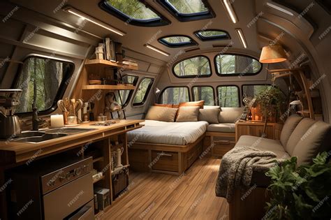 Premium Photo | Interior camper