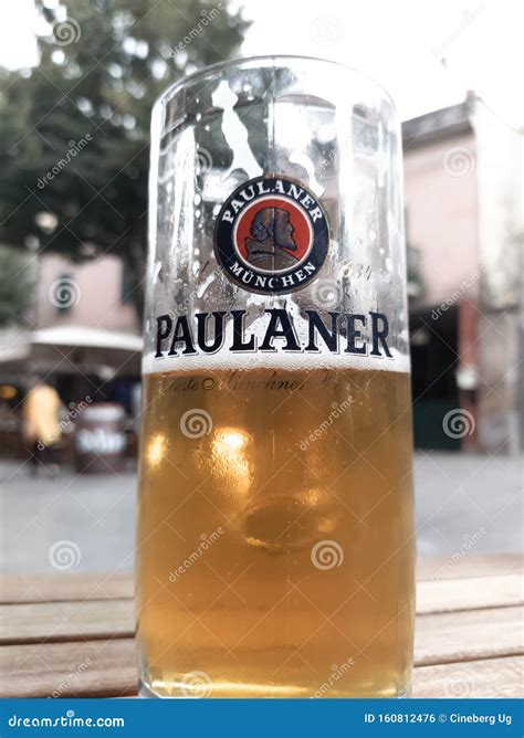 Paulaner beer editorial photo. Image of alcoholic, editorial - 160812476