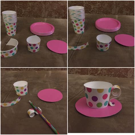 onderland - Mad Hatter party. Only supplies needed are fun paper cups ...