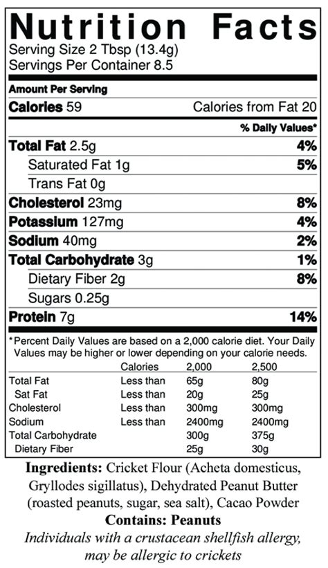 Cricket Flour Nutrition | Cricket Flours