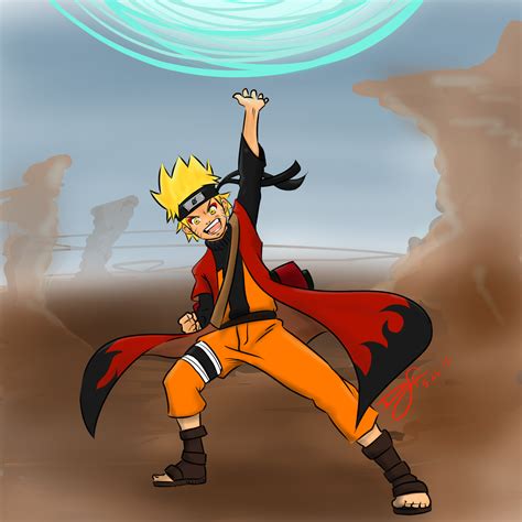 Sage mode Naruto - Giant Rasengan by DeeSeeDraws on Newgrounds