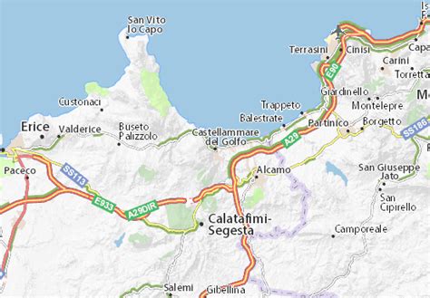 MICHELIN Castellammare del Golfo map - ViaMichelin