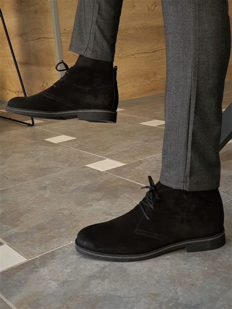 Buy Black Suede Chukka Boots by GentWith.com with Free Shipping