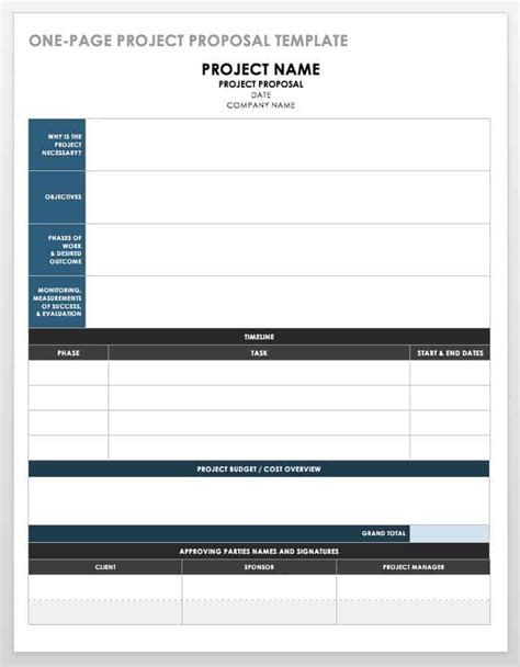 Free Job Proposal Templates | Smartsheet