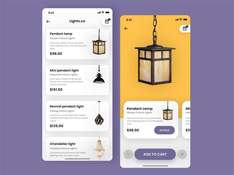 Lamps&Lights App Landing Page by Mahesh Reddy on Dribbble