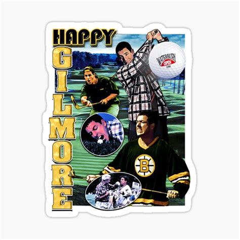 "Vintage Happy Gilmore" Sticker for Sale by PatrickPatter | Redbubble