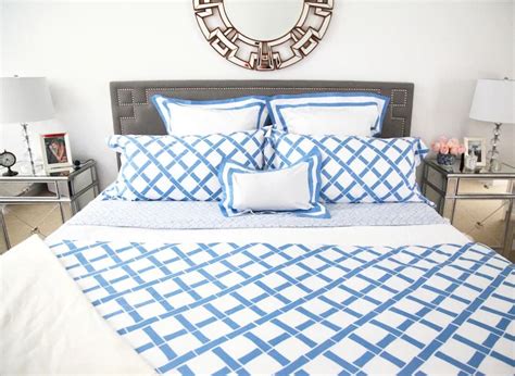 Blue and White Bedding