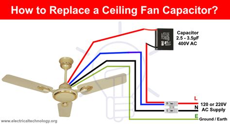 Ceiling Fan Wiring Diagram With Capacitor - Collection - Faceitsalon.com