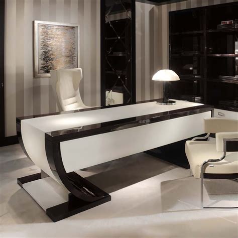 Large Art Deco Executive Writing Desk - Juliettes Interiors | Luxury ...