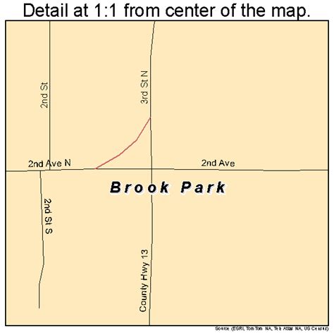 Brook Park Minnesota Street Map 2707984