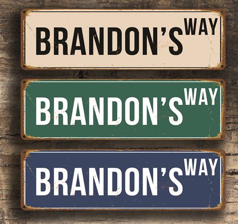 Personalized Street Sign | Custom Sign | Classic Metal Signs | Custom ...