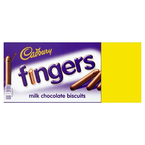 Cadbury Fingers Milk Chocolate Biscuits 171g | Chocolate Biscuits ...