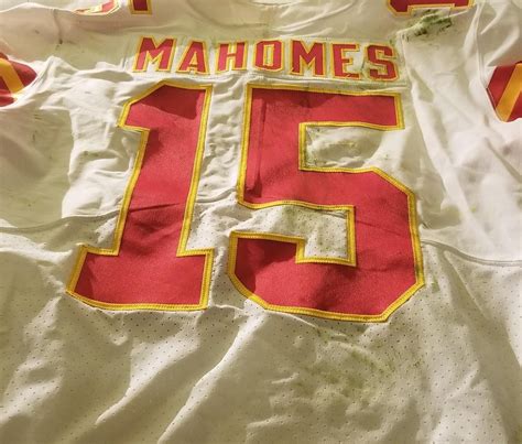 Patrick Mahomes Game Worn Chiefs Jersey with NFL100 patch (11/18/2019 ...