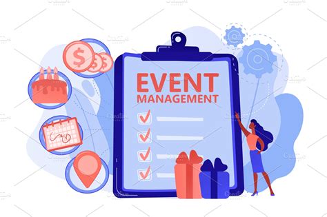 Event management concept vector ~ Illustrations ~ Creative Market