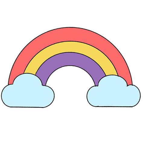 How to Draw a Rainbow for Kindergarten - Easy Tutorial For Kids