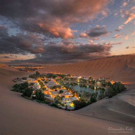 Huacachina - The oasis of Huacachina (Peru) just after sunset | Peru ...