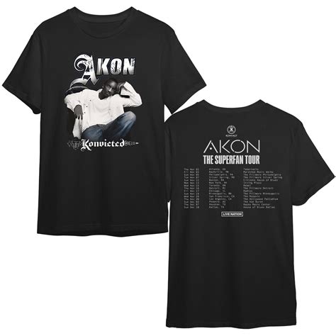 Akon The Superfan Tour 2023 Shirt - Exclusive Concert Memorabilia ...