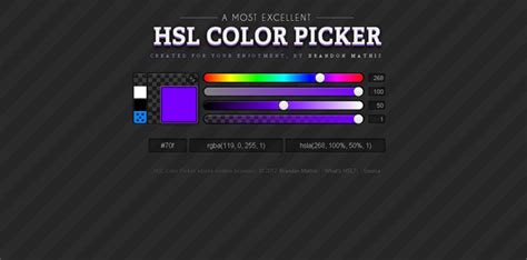 hsl color picker