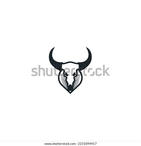 Buffalo Vector Design Black Logo Template Stock Vector (Royalty Free ...