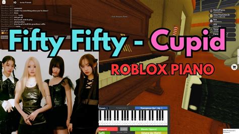 Fifty Fifty - Cupid (VERY EASY Roblox Piano Tutorial + SHEETS) - YouTube