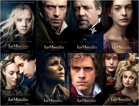 Les Miserables Character Posters | 映画, 映画撮影, 撮影