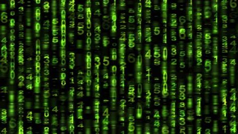 Scrolling Numbers Matrix Style Animation Stock Footage Video (100% ...