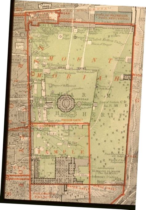 Map Of The Temple Mount