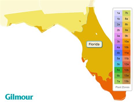 Florida Planting Zones - Growing Zone Map | Gilmour | ISNCA