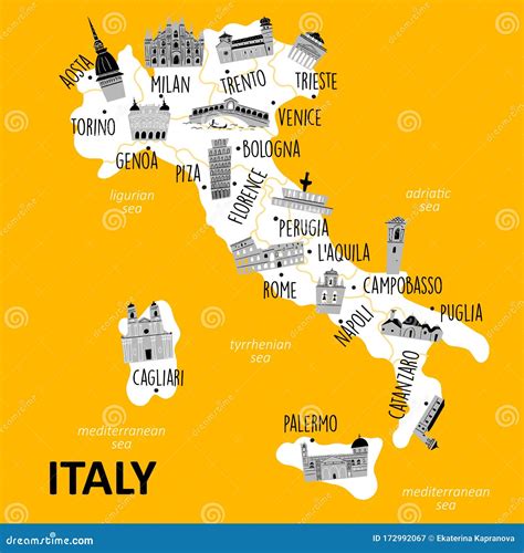 Italy Map With Tourist Attractions - When Do We Spring Forward In 2024