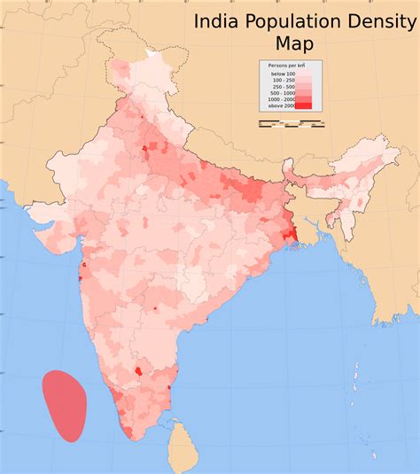 Population Map Of India