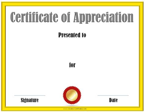 Free Editable Certificate of Appreciation | Customize online & print at ...